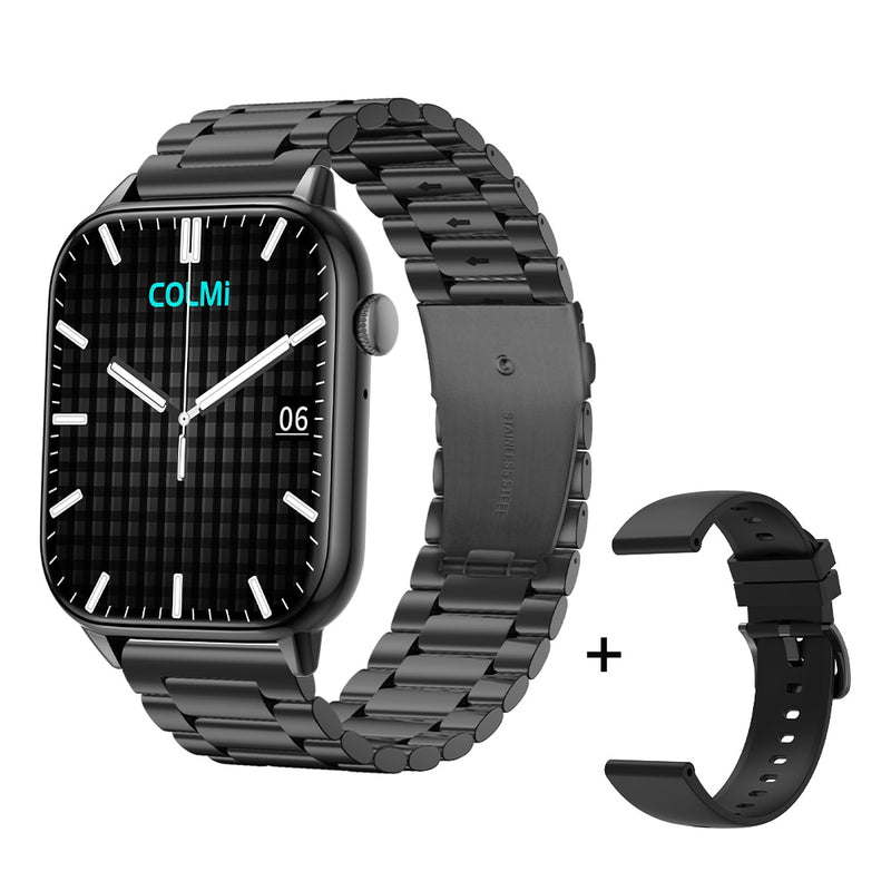 COLMI C60 smartwatch 1.9 polegada tela cheia, bluetooth , chamada, monitor de freqüência cardíaca,monitor do sono ,19 modelos ,relógio inteligente para homens e mulheres!